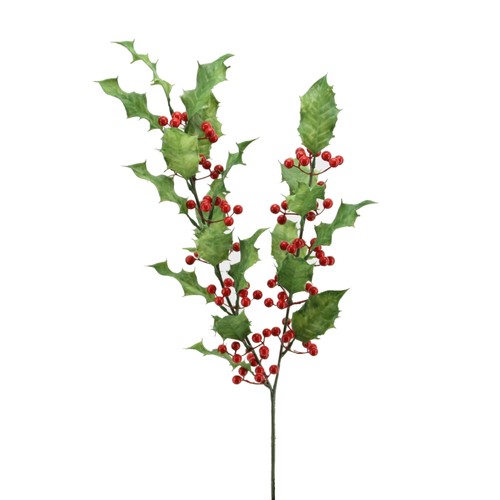 Künstlicher ilexzweig 75cm - künstlicher,
