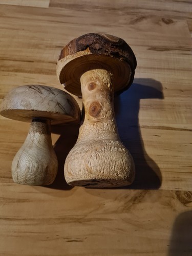 Pilze holzpilze gedrechselt - 2,