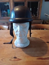Motorradhelm Vintage Leder