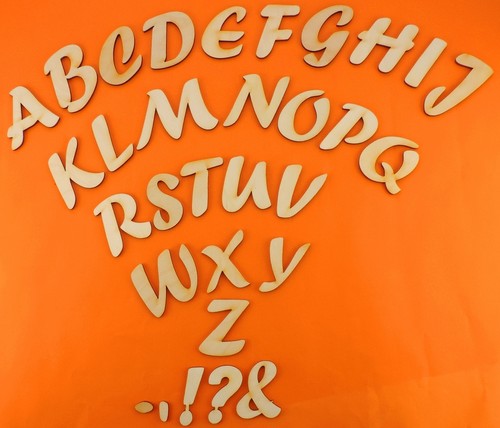 Holzbuchstabe alphabet rohling - alphabet,