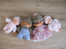 Monchichi Familie - sehr gepflegt und gut erhalten aus der 80ern mit Möbeln