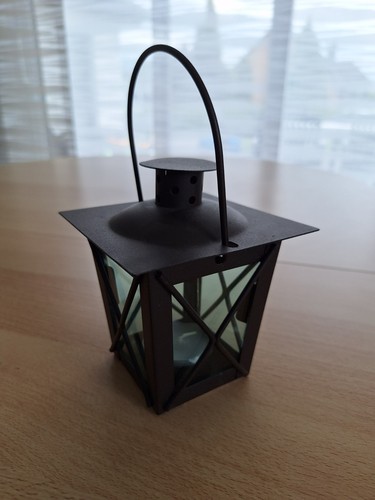 Kleine laterne metall schwarz - kleine,