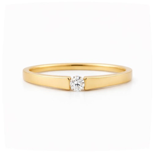 Ring mit diamant solitär 05 - mit, 0,05