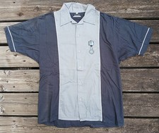 Garage Hemd L mit Hot Rod Prints Bowlinghemd Vintagehemd Rockabilly