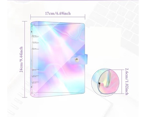 Ringmappe regenbogenfarben - a5,