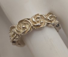 Maßiver Rosen Ring aus 925er