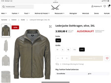 Sansibar Sylt Lederjacke Bond Style, limitiert, oliv, XXL, ungetragen, NP 3.500€