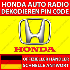 ✅HONDA RADIO DEKODIEREN PIN