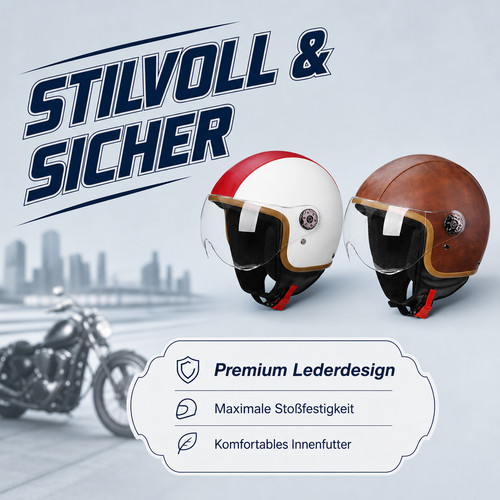 Retro sturzhelm jethelm - retro,