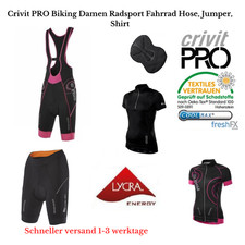 Crivit PRO Biking Damen Radsport Fahrrad Hose, Jumper, Shirt