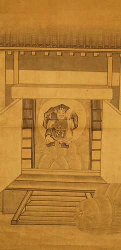 Daikoku japanisches rollbild - daikoku,