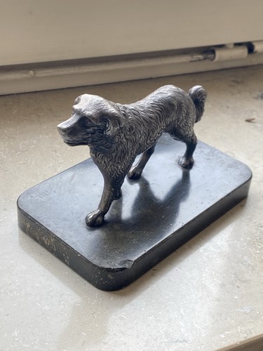 Vintage hundefigur auf sockel - vintage,