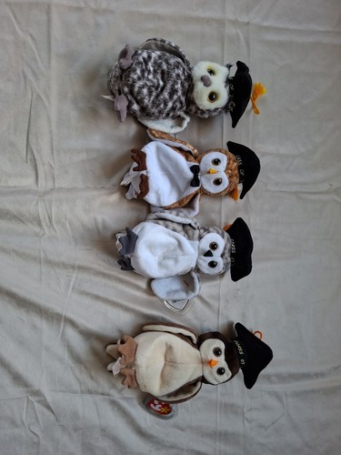 Beanie babys sammlung - beanie, eulen