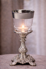 Kerzenglas Glasaufsatz Klar u