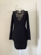 ALLUDE CASHMERE Kaschmir Damenkleid Strickkleid, Gr. M, 2010, NY Runway