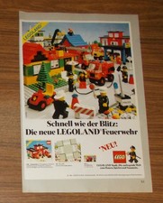 Seltene Werbung LEGO Legoland Town 6365 Sommerhaus 6382 Feuerwache 6650 1981