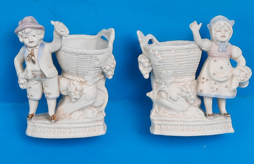 S12 nippes vase paar - -,