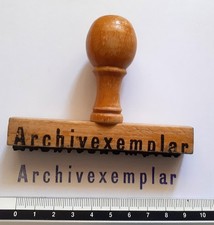 (S01) Alter DDR Holzstempel   Archivexemplar   Bürostempel Stempel Dienststempel
