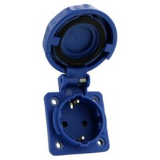 Einbausteckdose 230V 16A IP67 Schuko Steckdose Anbausteckdose Doktorvolt