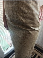 Echte Leder Rock Bleistiftrock