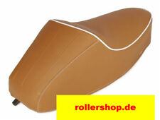 Sitzbank Vespa V50 Mono Braun, Keder Weiß, Defekt