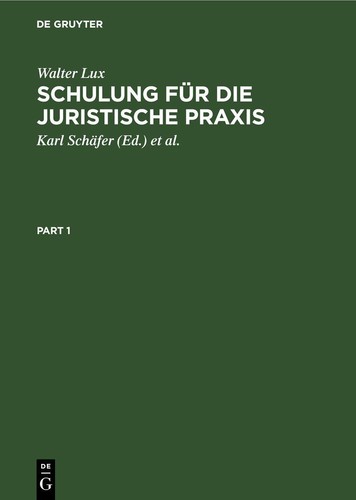 Schulung für die juristische - für,