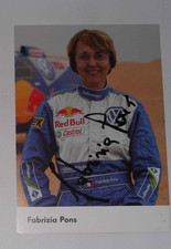AK signiert Fabrizia Pons VW Race Touareg Rallye Dakar 2005 Rennfahrerin