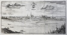 Wittstock-Dosse Ostprignitz-Ruppin Brandenburg Kupferstich engraving Merian 1650