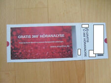 Ticket Amplifon 360 Höranalyse gratis