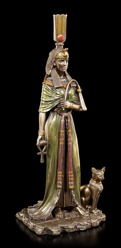 Kleopatra figur mit bastet und - figur,