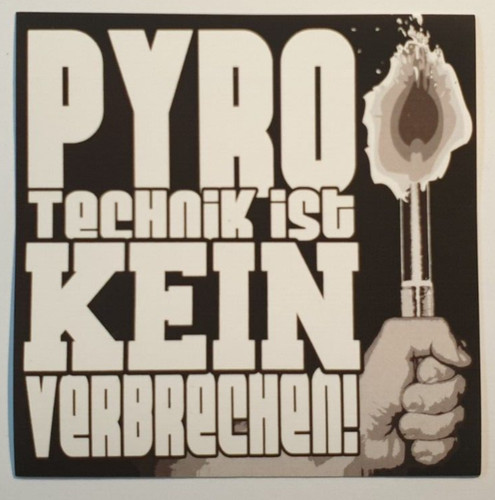 Aufkleber pyrotechnik ist - aufkleber,