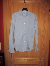 Damen AGLINI Blusenhemd hellblau busniess edel festlich Gr.: S 36 38 wie neu!!!