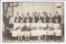 OBERSCHLESIEN , KREIS GLEIWITZ FOTOKARTE WISNICZE , HOCHZEIT , WISCHNITZ ca1915