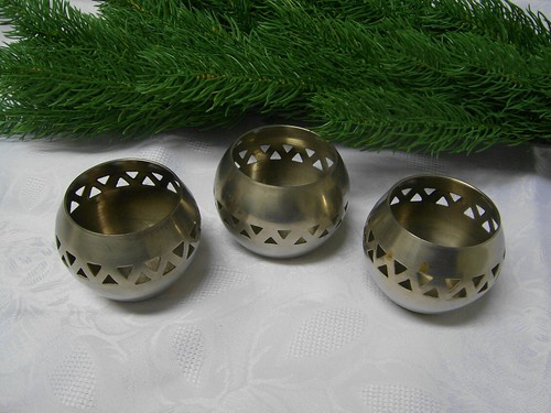 Kerzenhalter rund silber - x,