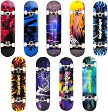 Skateboard Deck Funboard Holzboard komplett 80x20cm Ahornholz Auswahl Kinder