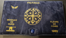 Münzset - Monnaie de Paris - Fleurs de coins 1980 - France eingeschweißt 10 coin