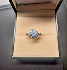 RING GR.52  AUS 333/- Gelb GOLD mit einem blauem Spinell ! HANDARBEIT!!!