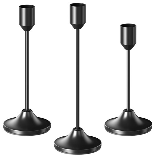 Kerzenständer set schwarz - kerzenständer,
