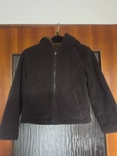 Kinder Weste Jungen Felljacke mit Kapuze Größe 128 Braun