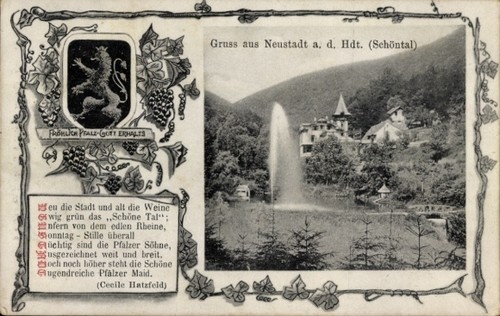 Wappen schönthal schöntal - ak,
