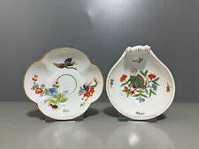 Meissen kleine Schale & Untertasse Indische Malerei Blumen Kakiemon Gold 2 Stück