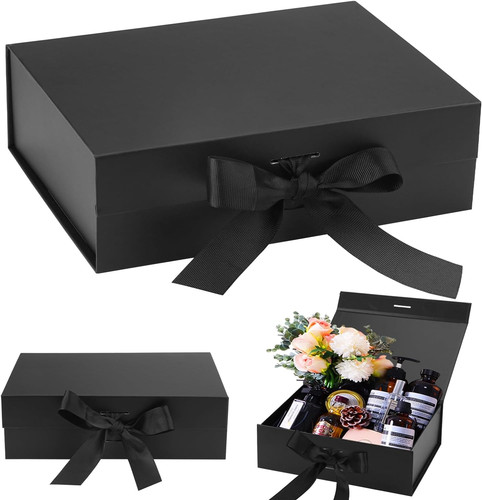 Schwarze geschenkbox mit - schwarze,