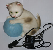 Alte Lampe Katze mit Wolle Heico Nachtlicht Tischlampe aus den 80er Jahren