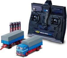 Carson MB 1620 Plane 1:87 RTR blau – für H0-Eisenbahnanlagen mit Anhänger