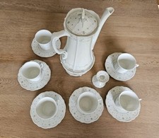 Alt Tirschenreuth, Baronesse, Kaffeeservice, grün-weiß, 6 Personen, 16 Teile