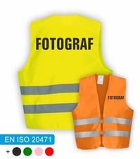 FOTOGRAF Warnweste | Signalweste | Sicherheitsweste nach DIN ISO 20471