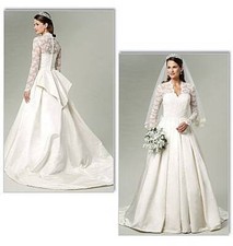 Schnittmuster Butterick 5731 traumhaftes Brautkleid Gr. 32-46