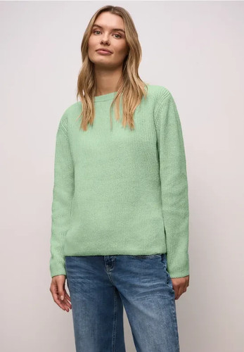 Chenille pullover grün - chenille,