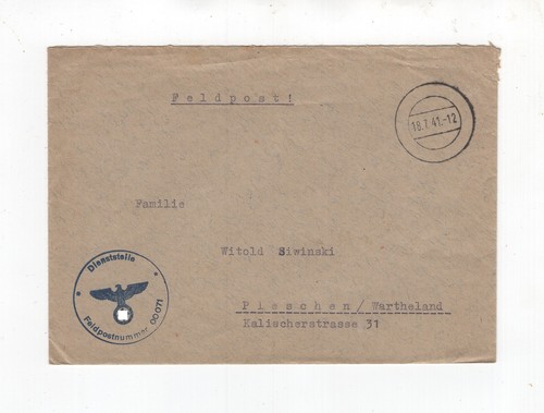 1941 reich feldpostbrief nr - 1941,