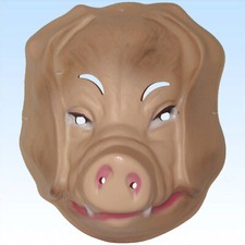 Tiermaske Schwein zum